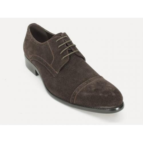Carrucci Brown Suede Shoes KS285-27S